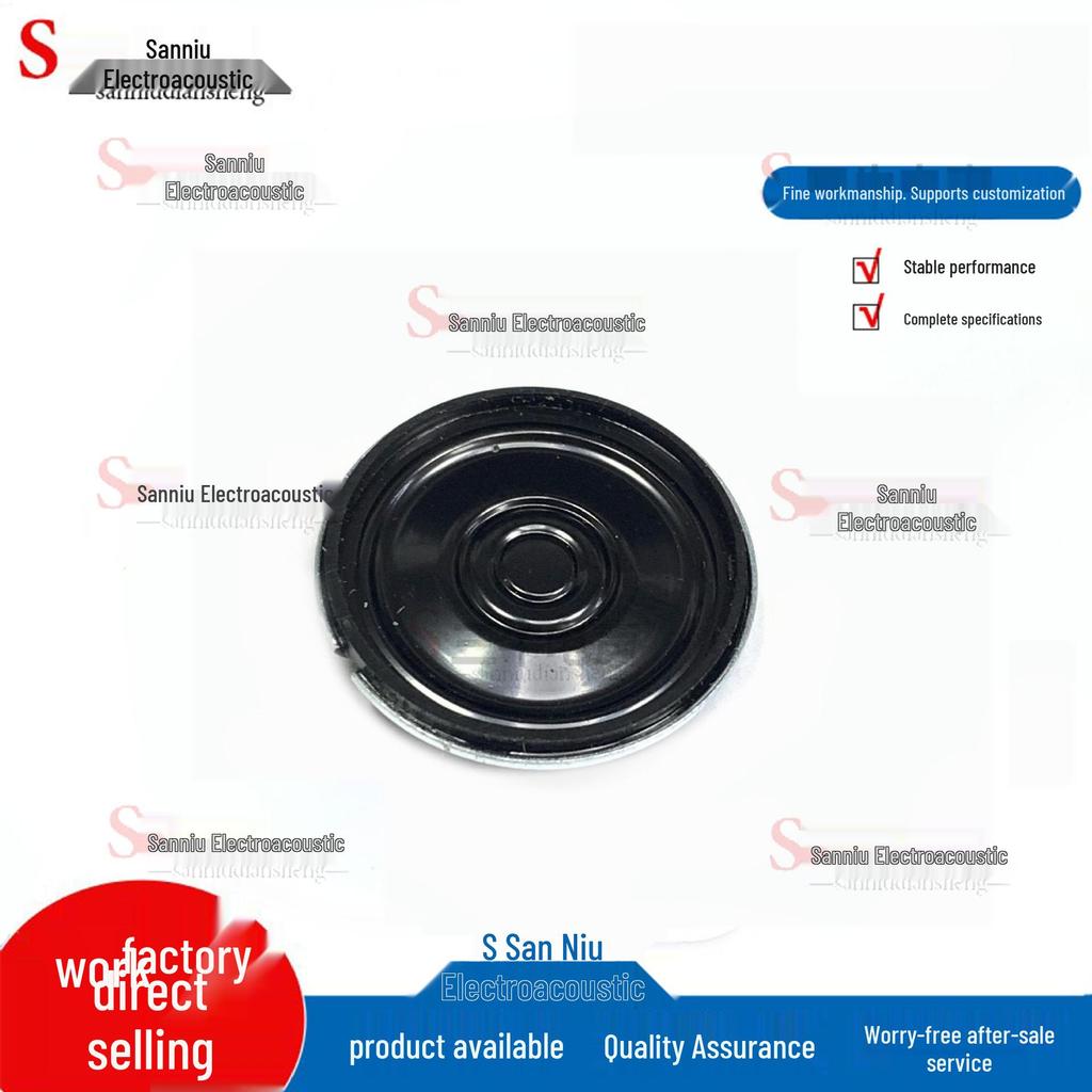 23mm Round Iron Magnet Speaker with Dustproof Mesh, 8 Ohm, 0.25W for Story Machine Toys