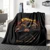 Football Messi Customize Your Name Blanket Gift Personalized Blanket Warmthful Decor Versatile for Office Office Chair Nap Bed