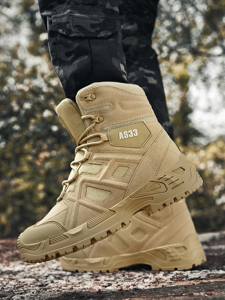 

Тактические ботинки 2025 Мужские для активного отдыха, пешего туризма, альпинизма, охоты, приключений, спасательные ботинки, легкая подошва, средняя высота голенища, пустынные, рабочие ботинки мужские 47