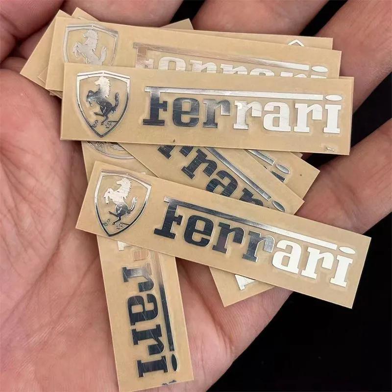 

Car Interior Decals Emblem Sticker Decoration Accessories for Ferrari Roma 488 Portofino F8 Roma Spider SF90 Auto Accessories 2pc