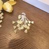 Lily of the valley Shoe laces Charms for Sneakers Decorations Camellia Pearl Flower Shoe Charm Buckle DIY Shoes Accessories 1Pcs