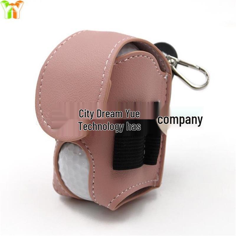 Leather Waist-Mounted Golf Ball Pouch | Outdoor Sports Storage Bag