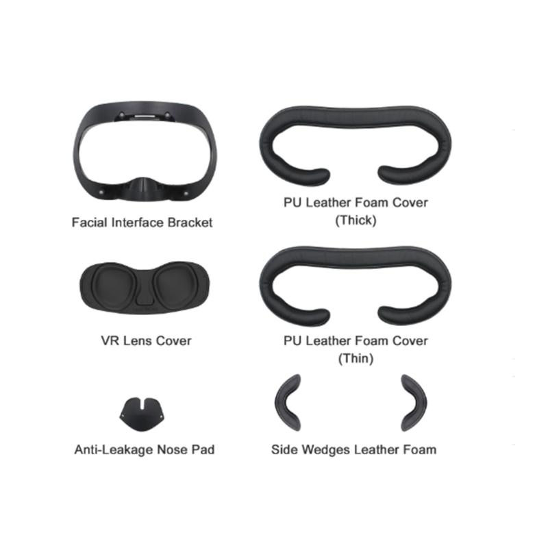 Quick Release VR Face Pad Kit Featuring Breathable PU Cover And Washable Sponge Padding