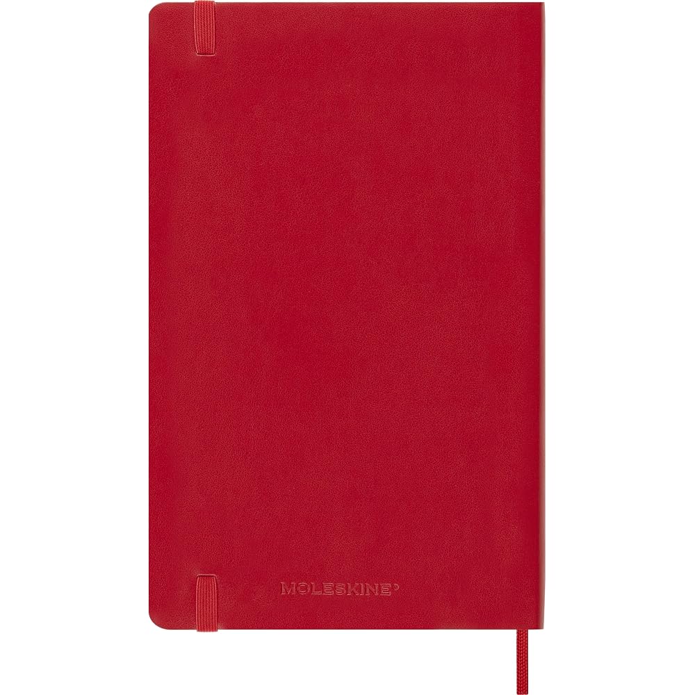 Moleskine 2026 Weekly Diary, July Start, 18 Months, Large Size (13cm x 21cm), Softcover, Scarlet