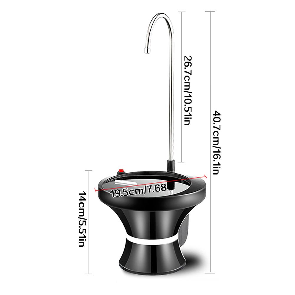 Automatic Electric Drinking Water Bottle Pump With Spill-Proof Tray For Gallon Bottle Dorm Room Space-Saving Hydration Hub