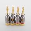 8PCS 4mm Banana Plug Spiral Type Adapter Electronic Connector Screw Stereo Speaker Audio Copper Terminal