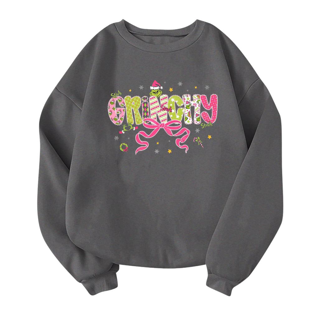 Children's Fashionable Lightweight Long-sleeved Round Neck Pullover With Pockets Printed Pullover