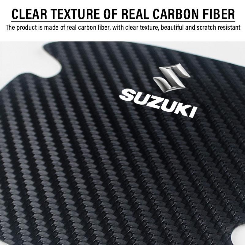 4 ks/sada Samolepka proti poškrábání kliky dveří auta Karbonové vlákno Pro Suzuki Jimny GW250 Samurai Vitara Swift Baleno SX4 Ignis Alto Splash Swace