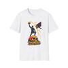 Unisex Softstyle T-Shirt Mens Womens Tees Top Lightning Skull Basketball Surreal Design