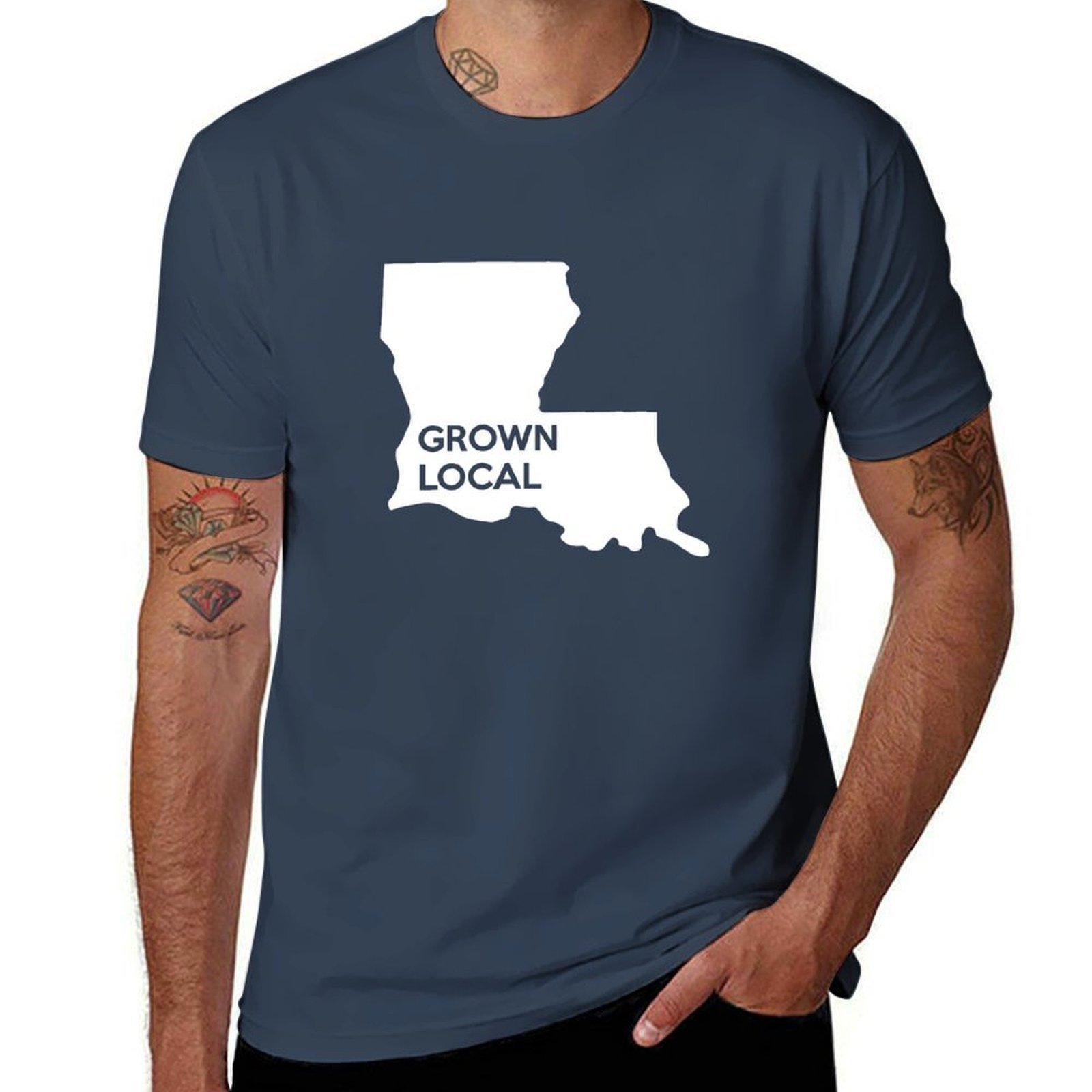 Louisiana Grown Local LA TShirt Casual Street Style Short Sleeve Tee S