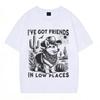 Ive Got Friends In Low Places Funny Corgi Meme Tshirt Men Women Fashiona Cotton Tshirts Shortsleeved Loose Casual Tshirts