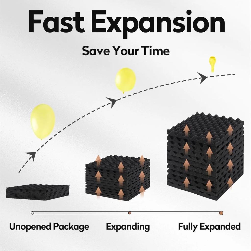 30x30CM Sound-Absorbing Foam 12-36PCS Acoustic Foam Panels Wall Soundproofing Studio Acoustic Treatment Sound Absorbing Material