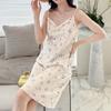 New women's summer suspender girl love hanging skirt sexy pajamas sweet loungewear rose nightdress live stream explosion