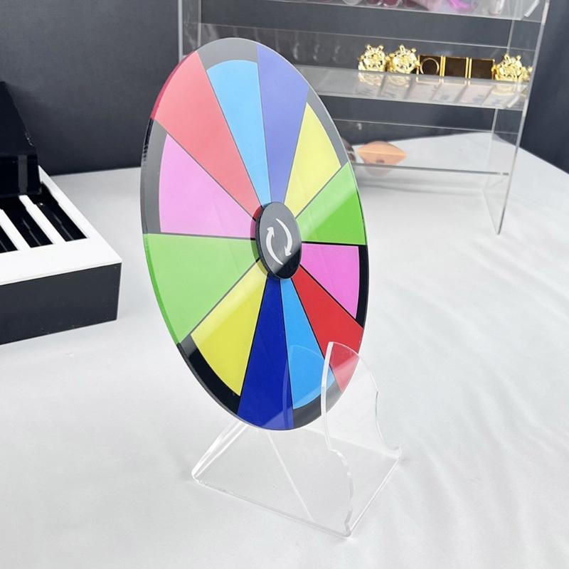Tabletop Prize Turn Plate Erasable Reusable Fortune Wheel Fortune Party Turn Plate Wheel Prize Rotating Game Enduring