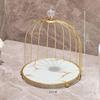 Double-layer Makeup Storage Shelf Large-capacity Bird Cage Holder Cosmetic Shelf  Storage Rack
