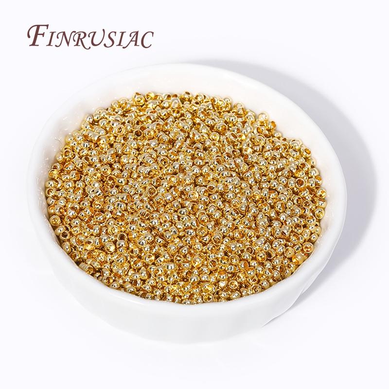 Wholesale 2.5mm Crimp Beads 18K Gold Plated Crimp End Beads For Jewelry Making Supplies