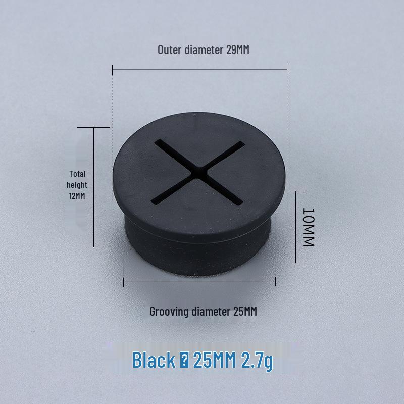 Dustproof Black Silicone Cross Rubber Plug and Phone Display Stand