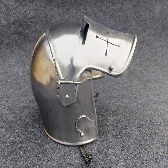 Medieval Barbuta Visor Helmet LARP Cosplay, Costume Halloween