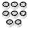 HAMILO 8-Piece Round Insulator Set for Audio Speakers and Amplifiers, Anti-Feedback (Silver)