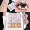 Nine- Fine Glitter Eyeshadow Palette Pearlescent Fine Glitter Lasting Highlight Eye Highlights