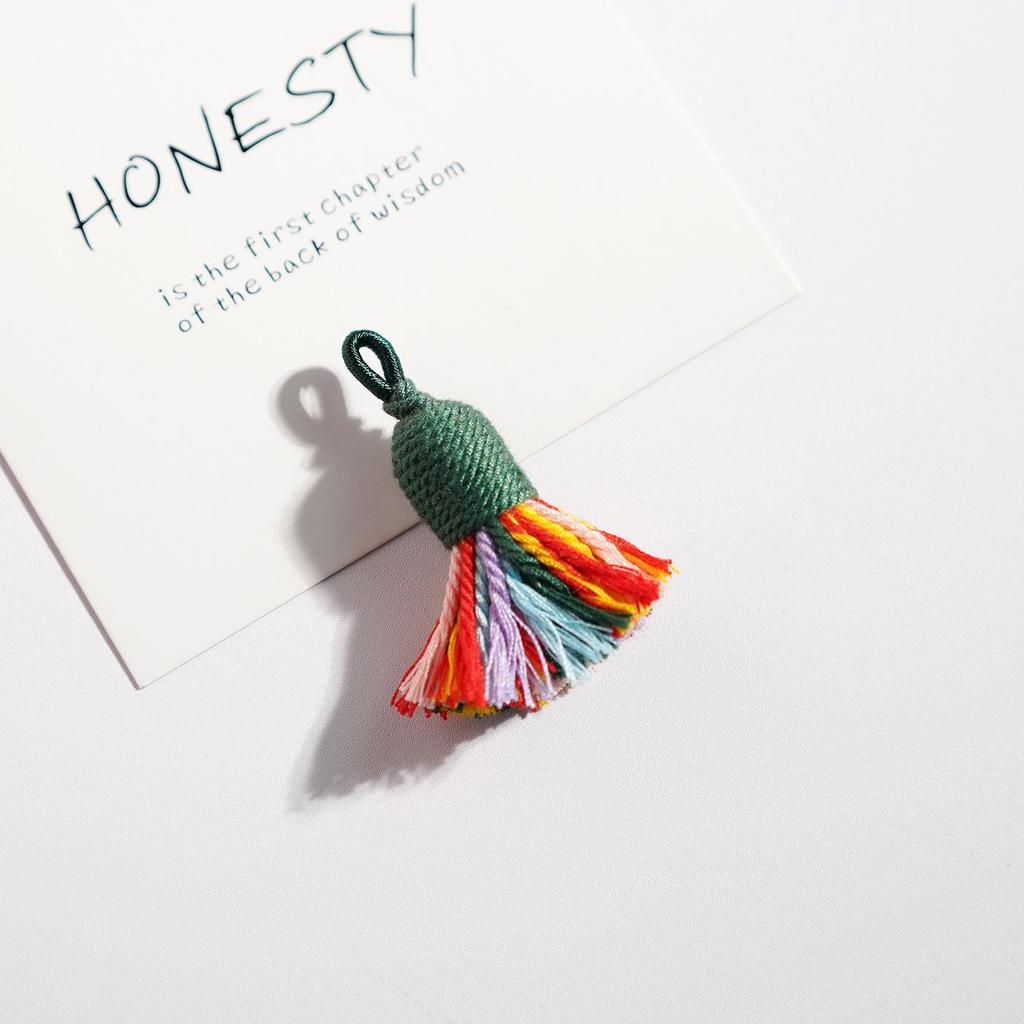 Handwoven Colorful Tassel Keychain & Phone Charm - DIY Jewelry Accessory