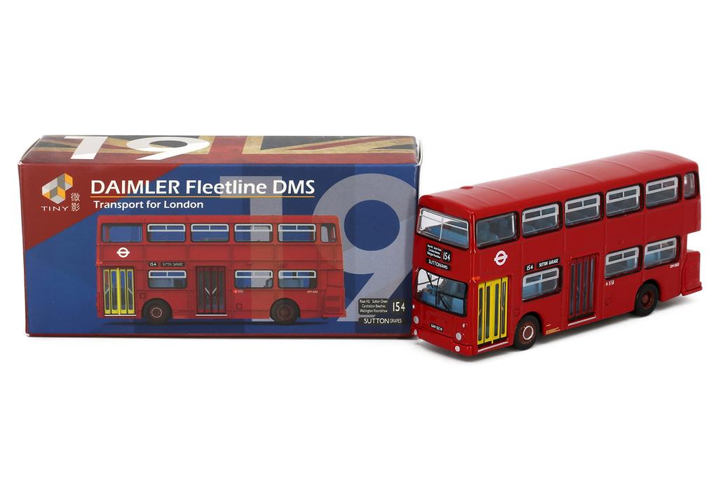Tiny City UK19 Daimler Fleetline DMS London Bus Bus Diecast Miniature Car 1/110 (154) Double-Decker