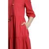 Weird Fish Womens/Ladies Margo Seersucker Tiered Midi Dress