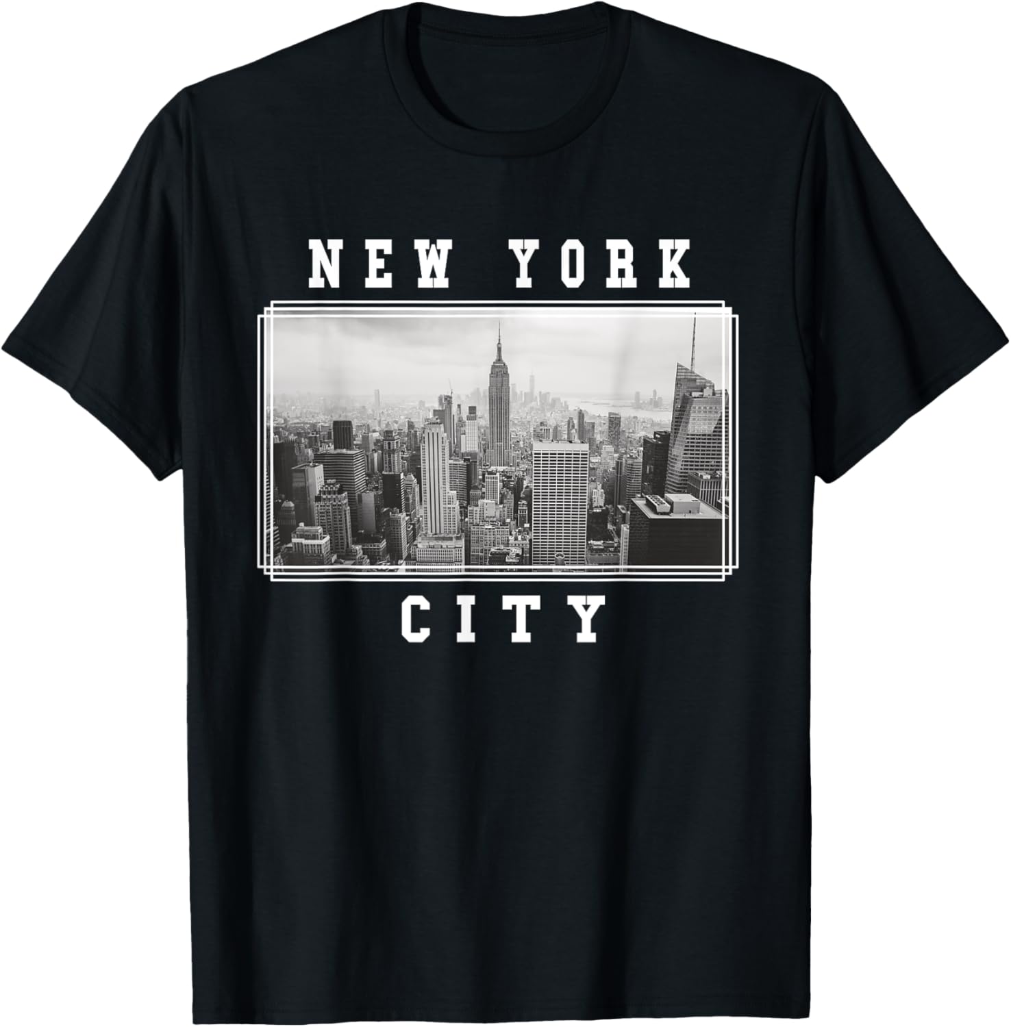 New York City Photograph Skyline New York Souvenir T-Shirt S