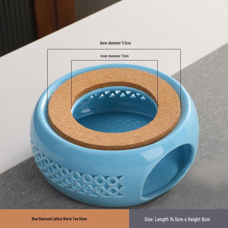 Ceramic Candle Warmer for Tea - Insulating Stove for Boiling and Warming in Home, Restaurant, or Hotel