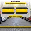 5 Channel Rubber Cable Protectors Extreme Cable Ramps 66000lbs Heavy Duty 5 Slots Protective Cable Wire Cord Ramp Driveway Rubber Traffic Speed Bumps