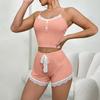 European & American Lace Trim Camisole Shorts Set: Sexy, Fun Pajamas & Outerwear