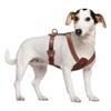 Echtes Leder Hundegeschirr Braun Echtes Leder Hunde Lauf-Trainingsweste Verstellbare Riemen Mittel Groß Pitbull Boxer Mastiff