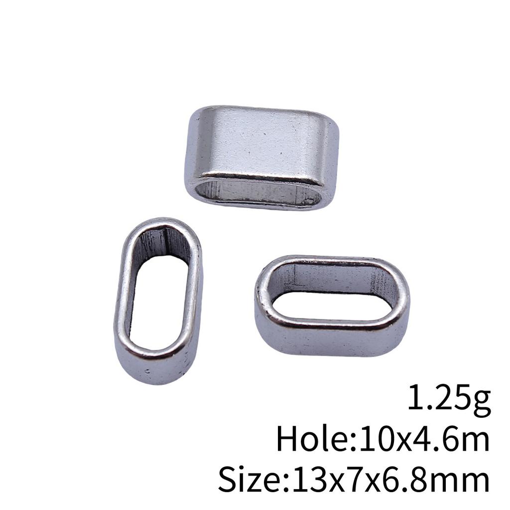 Concentric Circle Pattern Tube Spacer Beads Metal Loose Beads For Bracelet Necklace Hair Jewelry Craft Accessories For