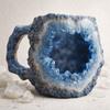Double Wall Crystal Coffee Mugs 325ML 11oz Insulation Water Cup Mineral Stainless Steel Cup  Gifts
