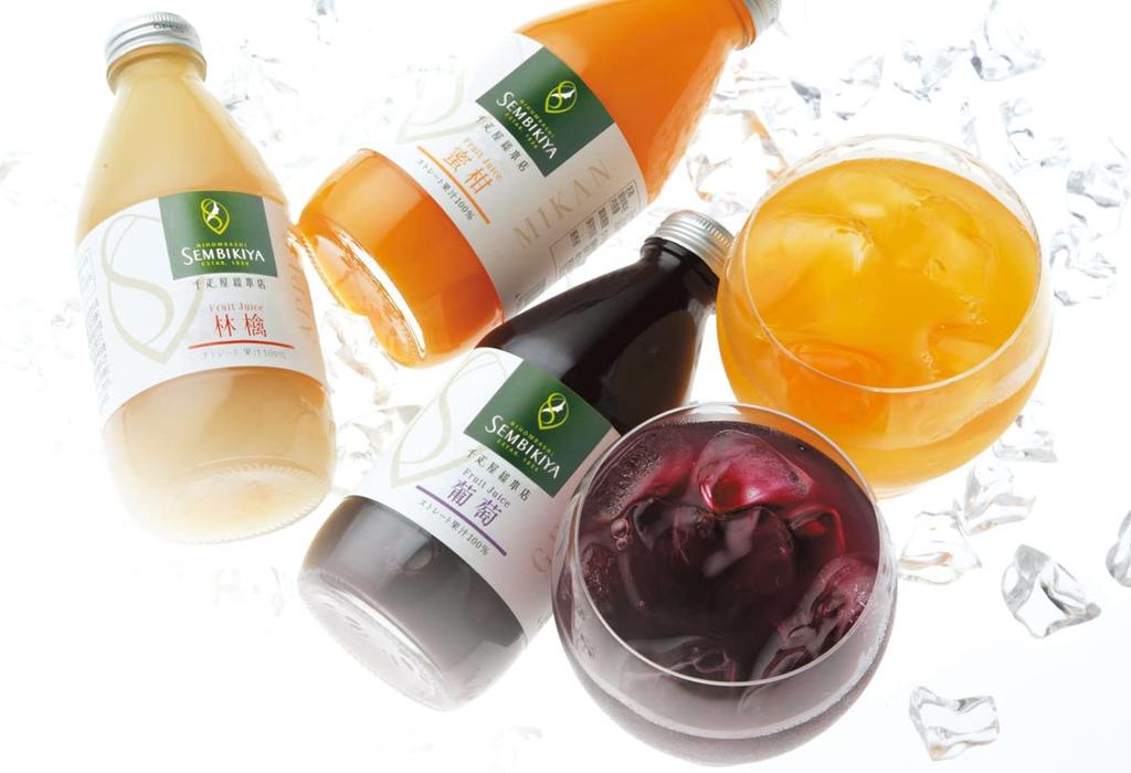 Nihonbashi Senbikiya Main Store Straight Juice (100% Fruit Juice) 6-Pack Gift Juice Assortment