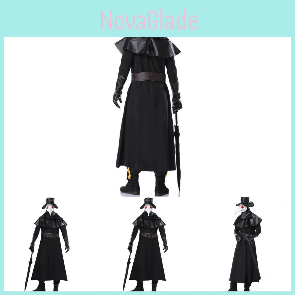 Dark Dungeon Inspired Plague Doctor Costume For Men M-xl Ideal For Halloween Parties