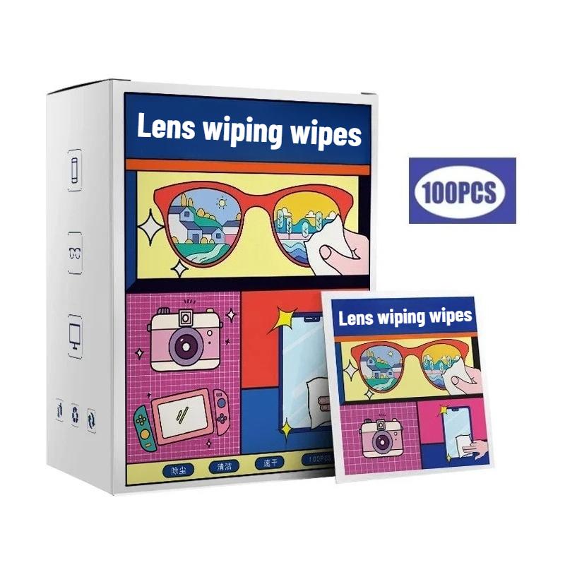 Lenços de Limpeza Descartáveis Portáteis Lenços para Óculos Lenços para Celulares Tablets Laptops Monitores de TV Carros Telas LCD Impecáveis Lenços de Limpeza Universais