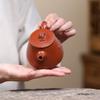 240ml Chinese Yixing Purple Clay Teapot Handmade Flower Pattern Tea Pot Household Zisha Tea Set Raw Ore Zhu Mud Kettle Teawareb