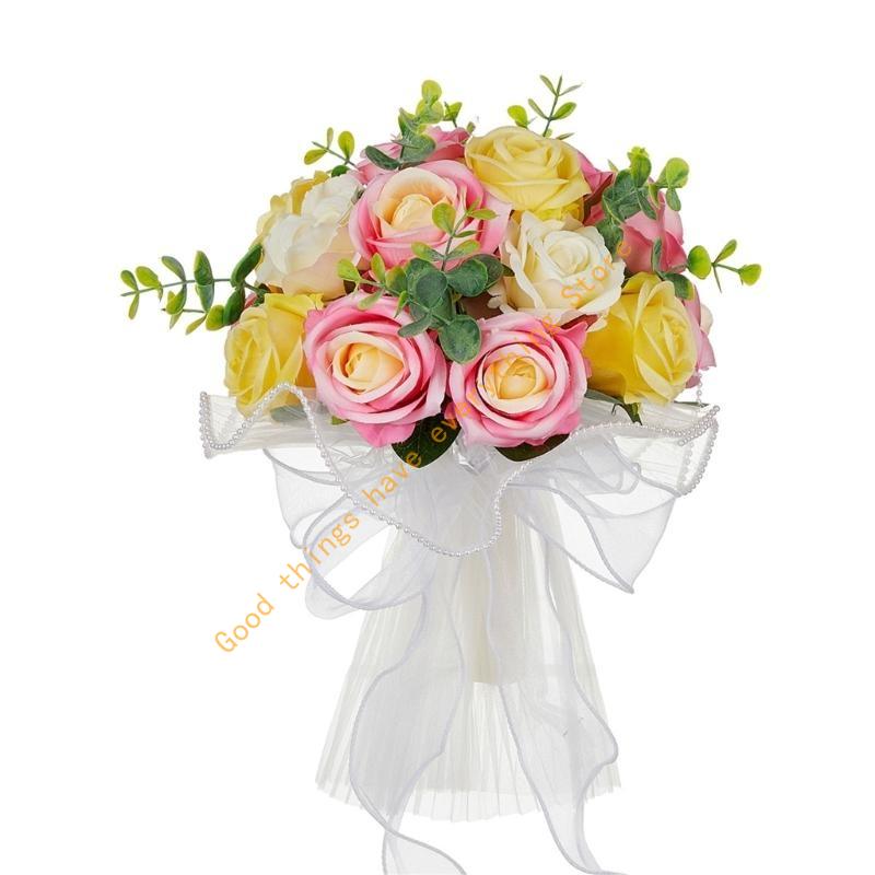 Wedding Bouquets Bridal Bouquets Wedding Party Flower Decorations for Ceremony, Anniversary, Valentines, Photography 55KF