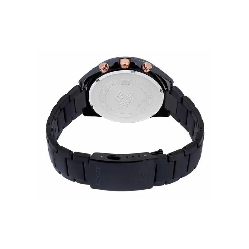 Casio CASIOEDIFICE Series, Versatile Black Gold Color, Quartz Movement, Stainless Steel Strap, Japanese and Korean Watch, Men's Watch, EFR-563DC-1A