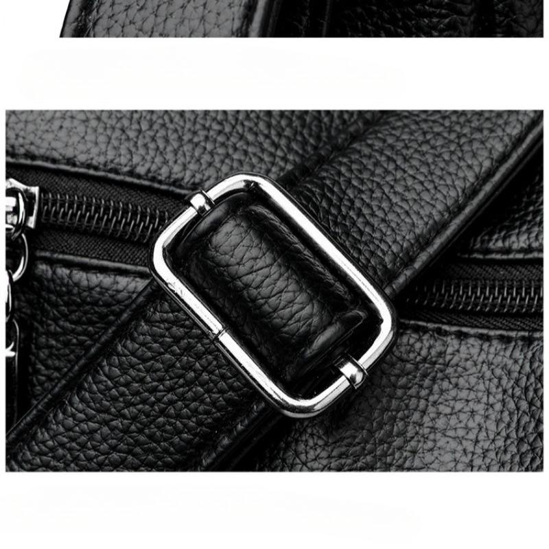 Women's Retro Fashion PU Soft Leather Commuter Large Capacity Tote Bag Fashionable Women's Old Flower Pattern Shoulder Bag
