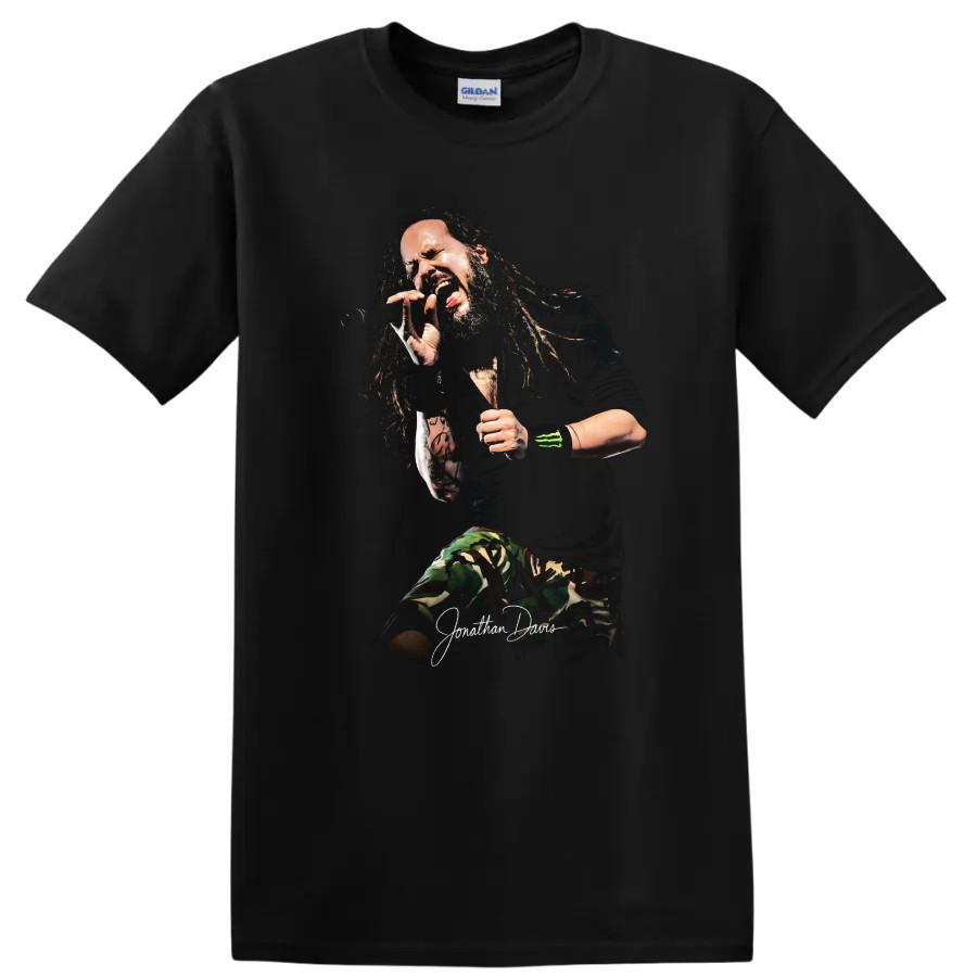 Jonathan Davis Nu Metal Vocalist Performance Sketch T Shirt Tee