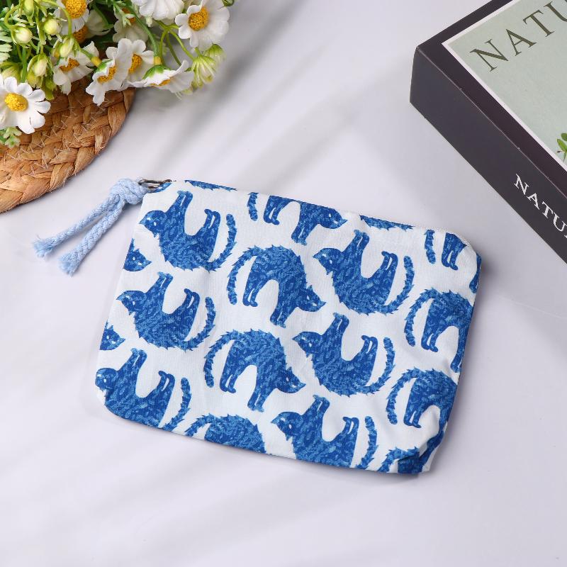 

Cute Puppy Kitten Coin Purse Portable Cosmetic Bag Mini Storage Bags Zipper Organizer For Girl Gifts