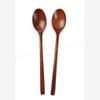 Long Handle Flatware Mixing Ellipse Wooden Spoons Soup Spoons Kitchen Utensil Cooking Supplies