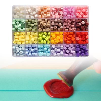 576pcs Sealing Wax Beads Set DIY Hand Wax Sealing Stamp Enamel Wax Particles Kitb for Wedding Holiday Thanksgiving Wax Seal Bead