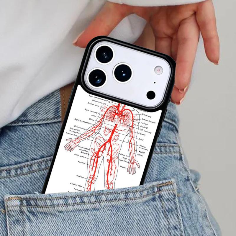 Human Brain Art Phone Case for iPhone 16e 15 14 13 12 17 Pro Max Plus Air 17pro Cover Coque