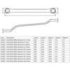 SATA Wrench 27 x 30 mm 42225 Double-ended Open-End
