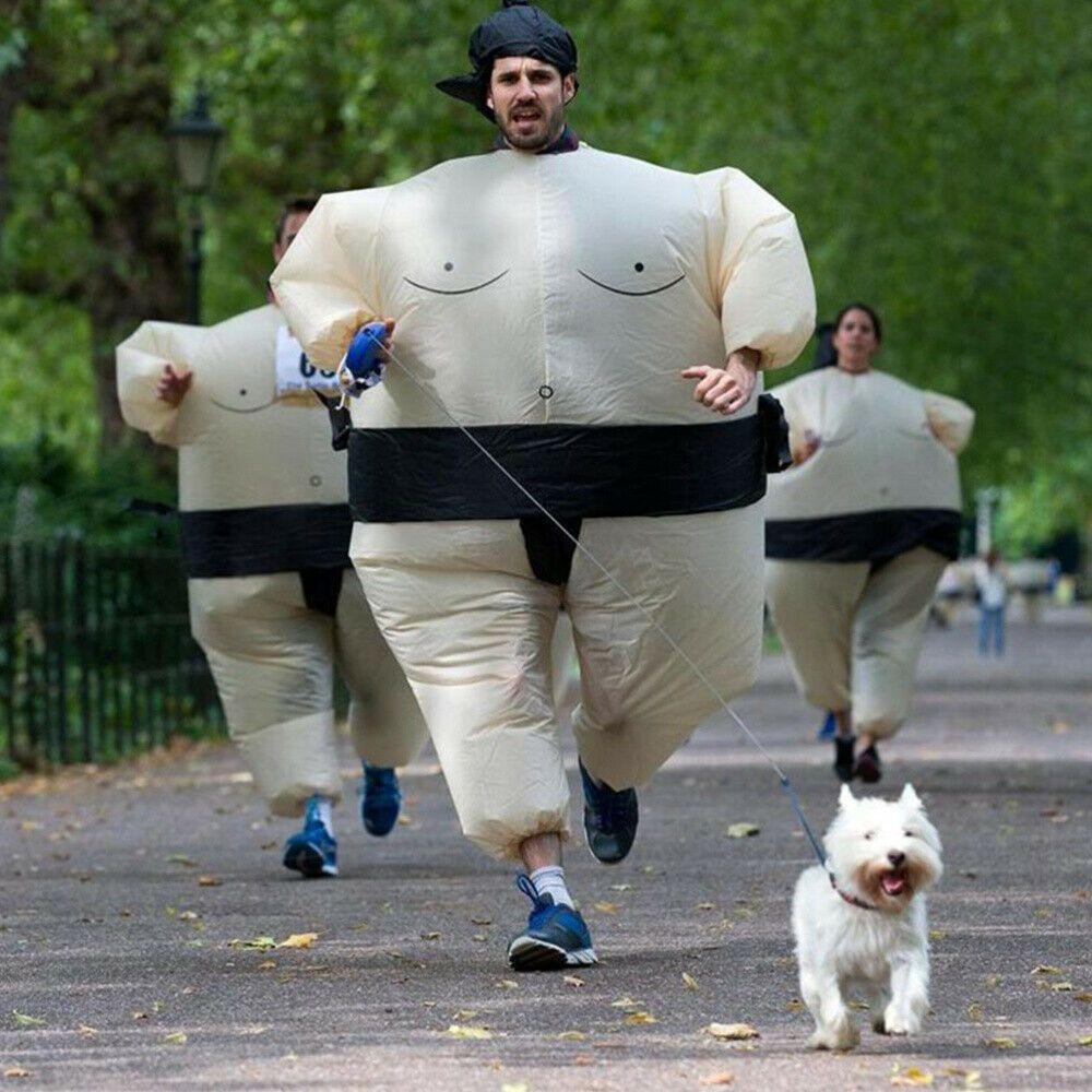 Fun And Quirky Sumo Wrestler Inflatable Costume Perfect For Parties And Cosplay