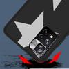Case for Xiaomi Redmi Note 12 9S 8 10 11 Pro 10C 9C 9A 8T 8A 10S 11T 11E 9T 9i Black Silicone Phone Cover Stars Five-Pointed