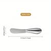 1Pc Stainless Steel Butter Knife Cheese Slicer Ergonomic Jam Spreader Durable Kitchen Tool